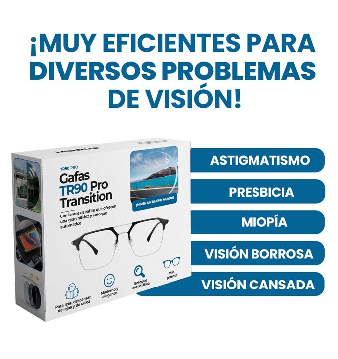 Gafas TR90 Pro Transition – +1 Estuches de Regalo! 🎁