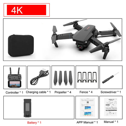 Dron 4K Inteligente - Cámara HD y Vuelo Estable