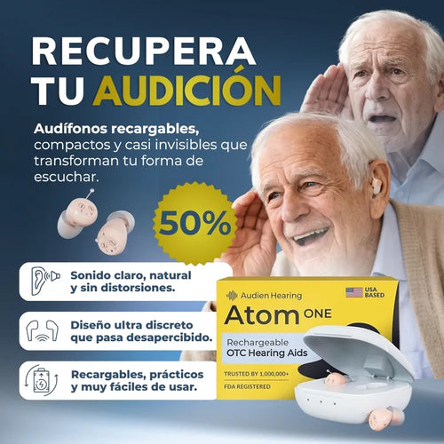 ATOM ONE PRO: Dispositivo de Apoyo Auditivo Recargable