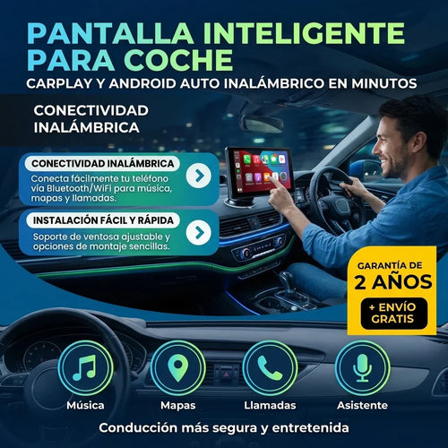 CAR PLAY - ADAPTABLE A TODO TIPO DE CARRO