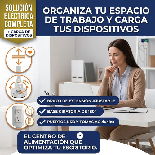 EXTENSOR DE ENCHUFE RECTO