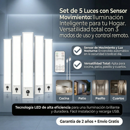 LumiSense Pro — Luz LED con Sensor de Movimiento