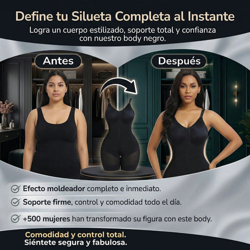 Faja Modeladora de Silueta con Cierre y Tirantes Ajustables