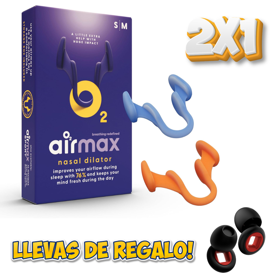 2x1 Dispositivos antirronquidos + Regalo Tapones para oídos antiruidos