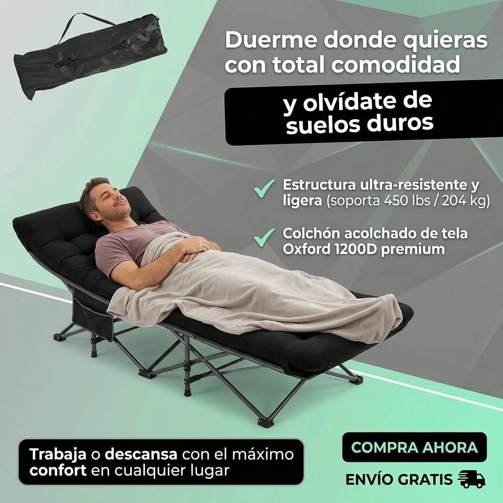 CAMA PLEGABLE PORTÁTIL