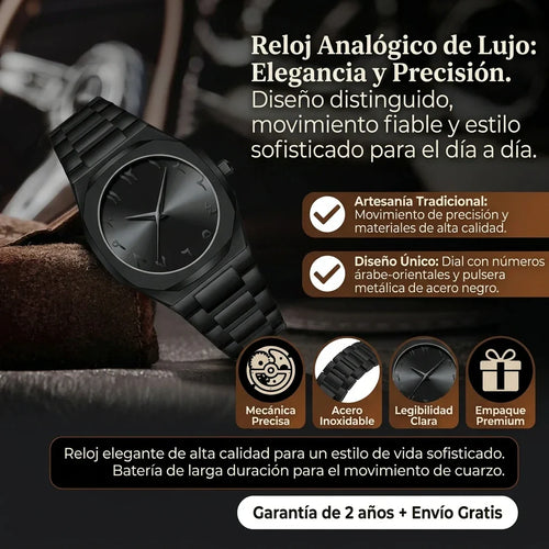 RELOJ ANALÓGICO DE LUJO