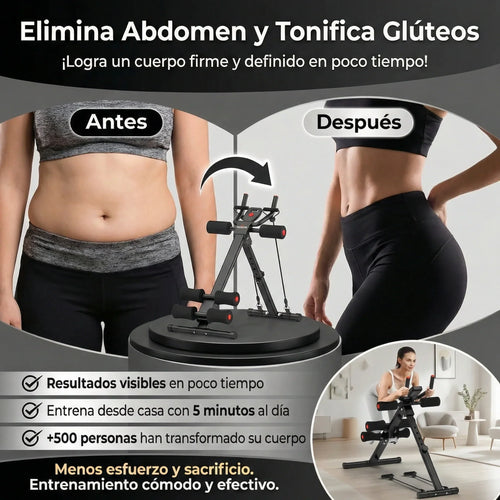 RELIFESPORTS: MAQUINA DE ABDOMINALES MULTIFUNCIONAL